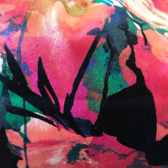 WORTHINGTON COLORFUL FLORAL PENCIL SKIRT Fitted - Picture 6 of 8